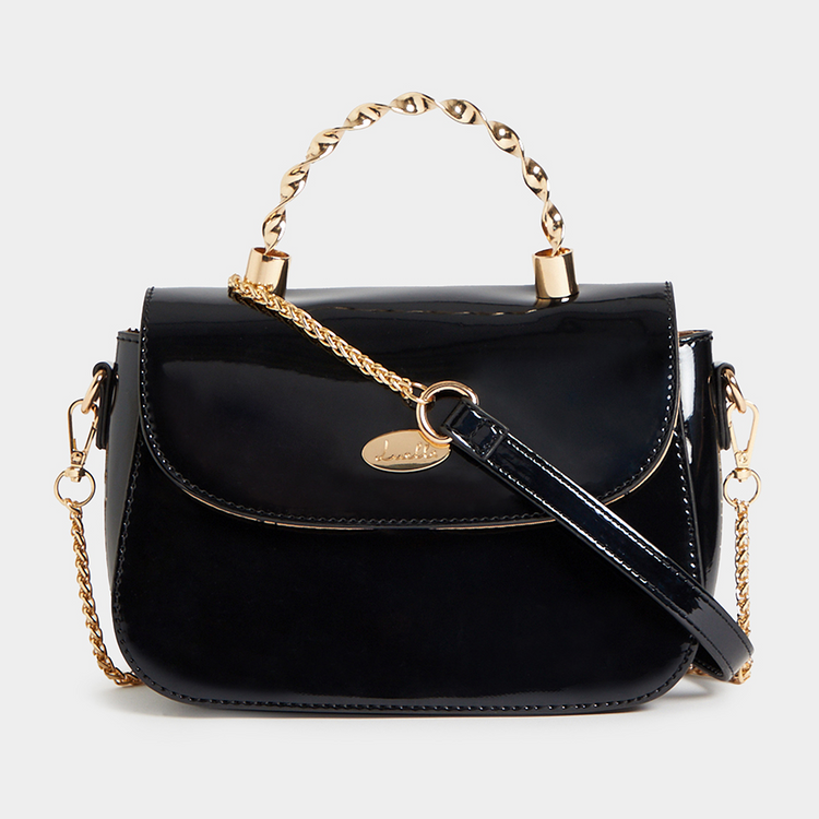 Luella Metal Handle Crossbody Bag
