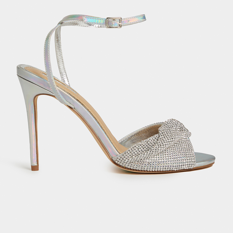 holographic clear heels