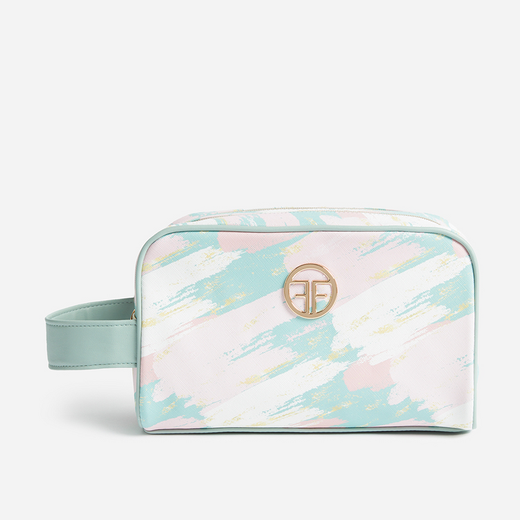 Foschini All Woman Printed Double Zip Toiletry Bag