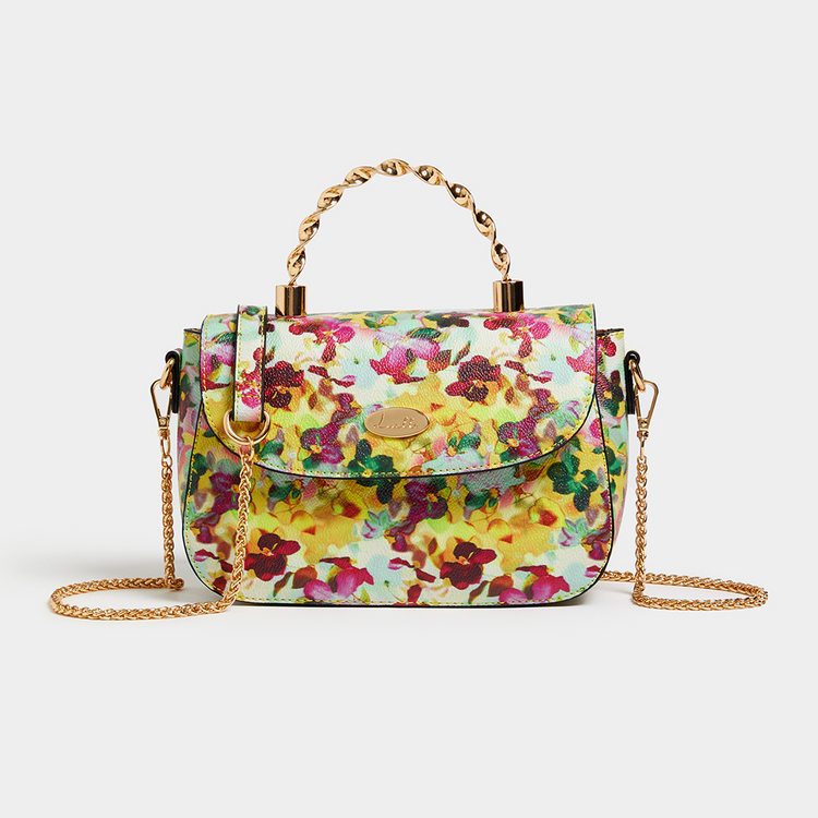 Luella Metal Handle Crossbody Bag