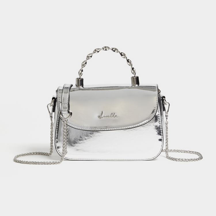 Luella Metal Handle Crossbody Bag