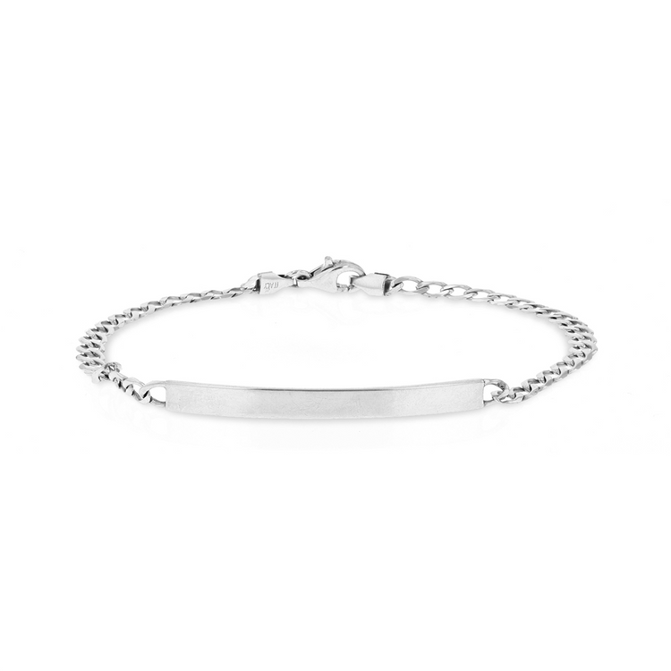 Sterling Silver Ladies ID Bracelet