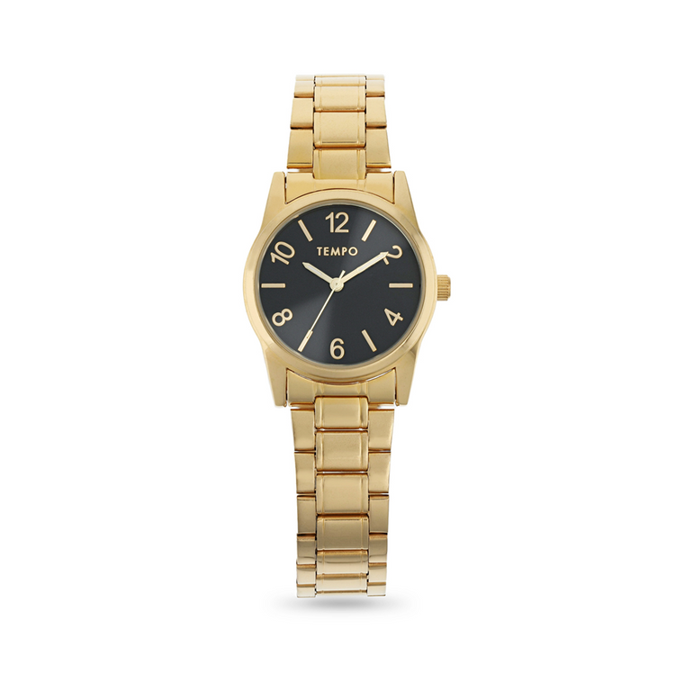 Tempo Ladies Gold Tone Bracelet Watch