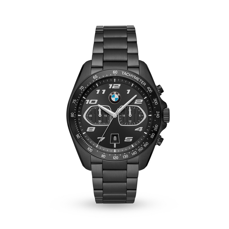 BMW Men's Black Tone Chronograph Watch