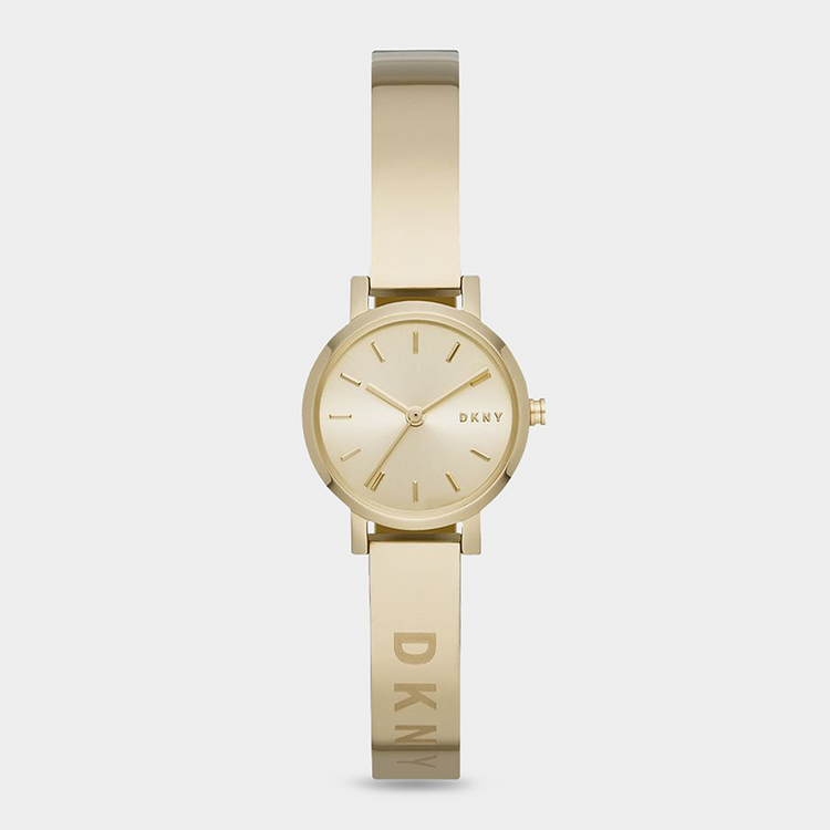 DKNY Women's Soho Gold Plated Stainless Steel Bangle Watch