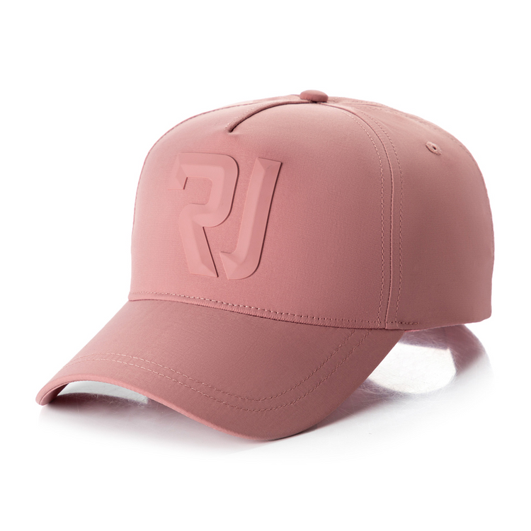 Rj 3d Plastisol Curve Peak Cap Dusty Pink