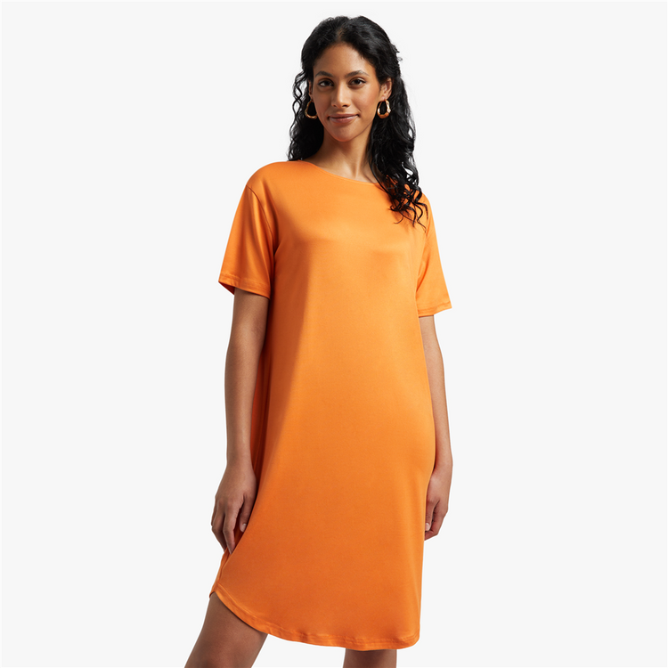 Women's Orange TShirt Dress