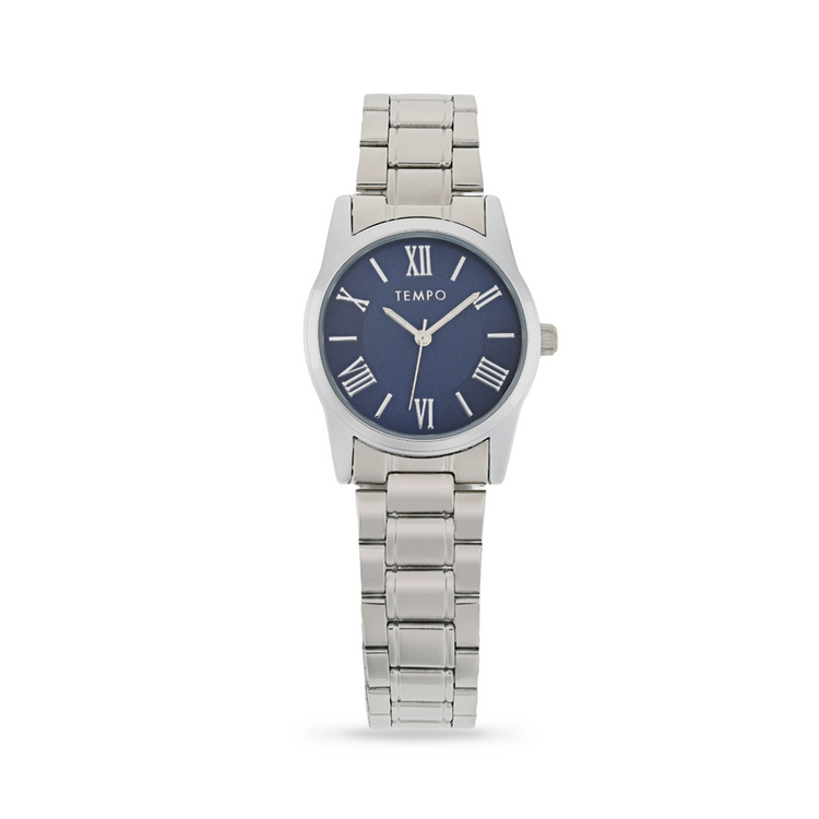 Tempo Ladies Silver Tone Bracelet Watch