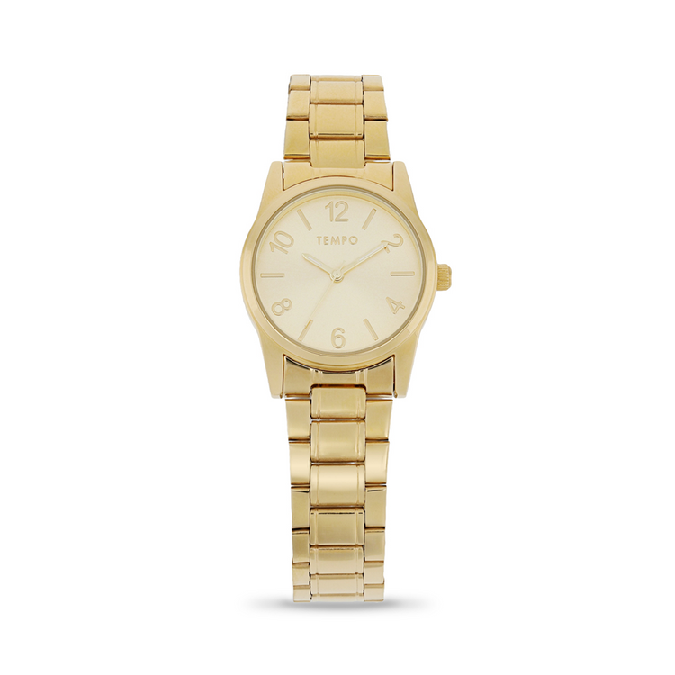 Tempo Ladies Gold Tone Bracelet Watch