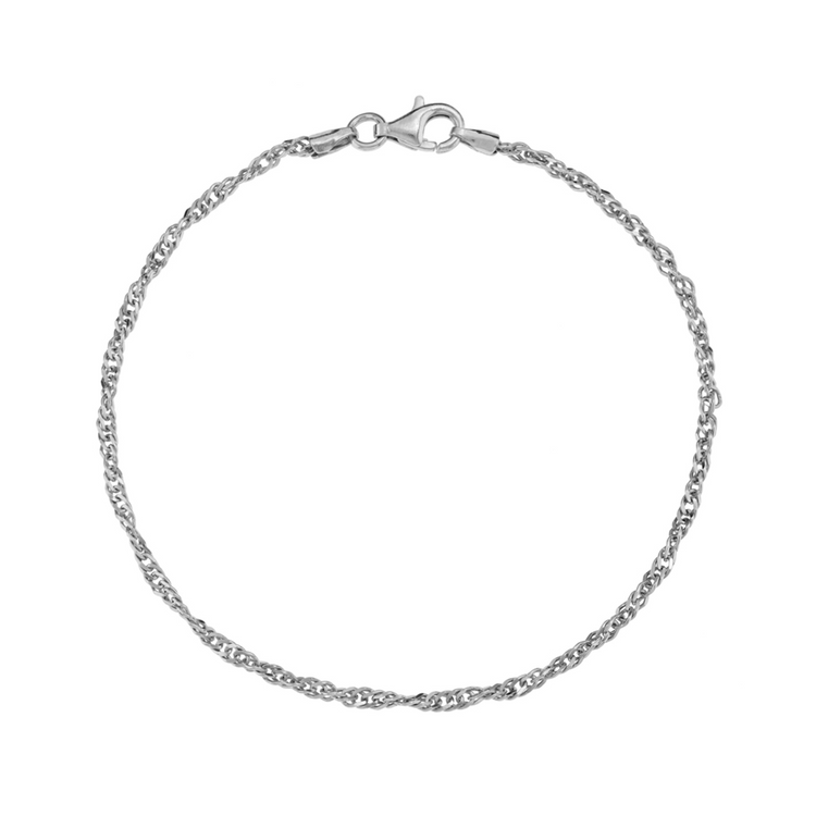 Sterling Silver Singapore Bracelet