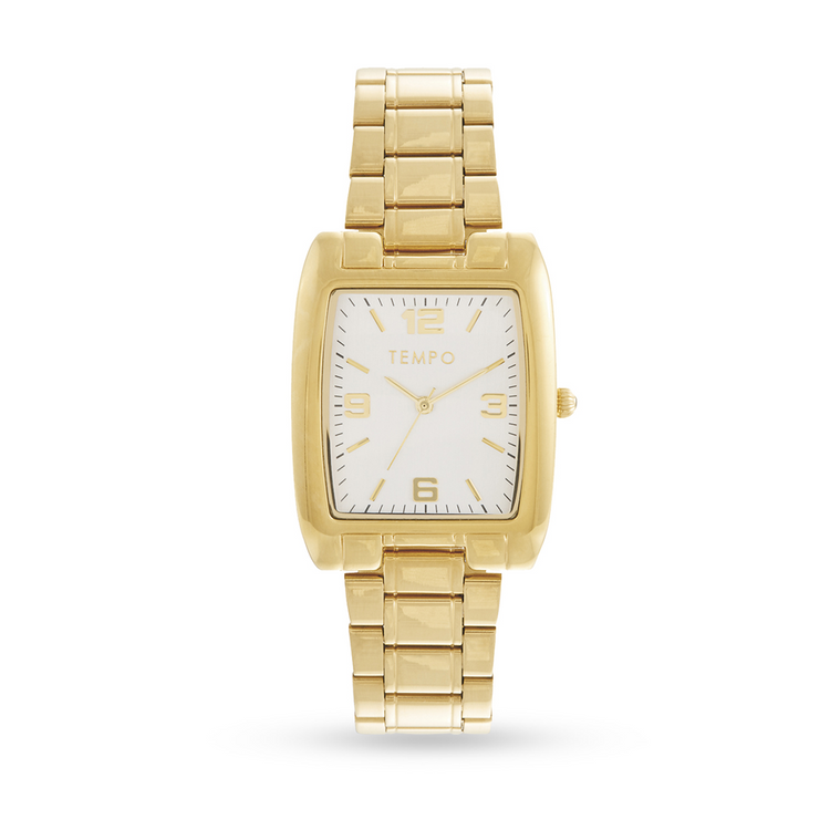 Tempo Men’s Gold Tone Bracelet Watch