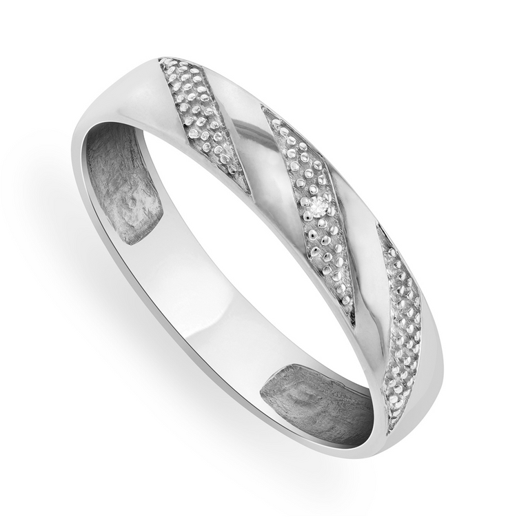 White Gold Men’s Wedding Ring