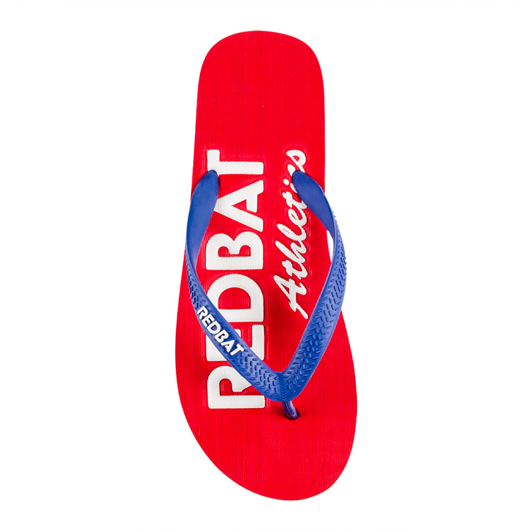 Redbat Athletics Men's Red Flip Flops