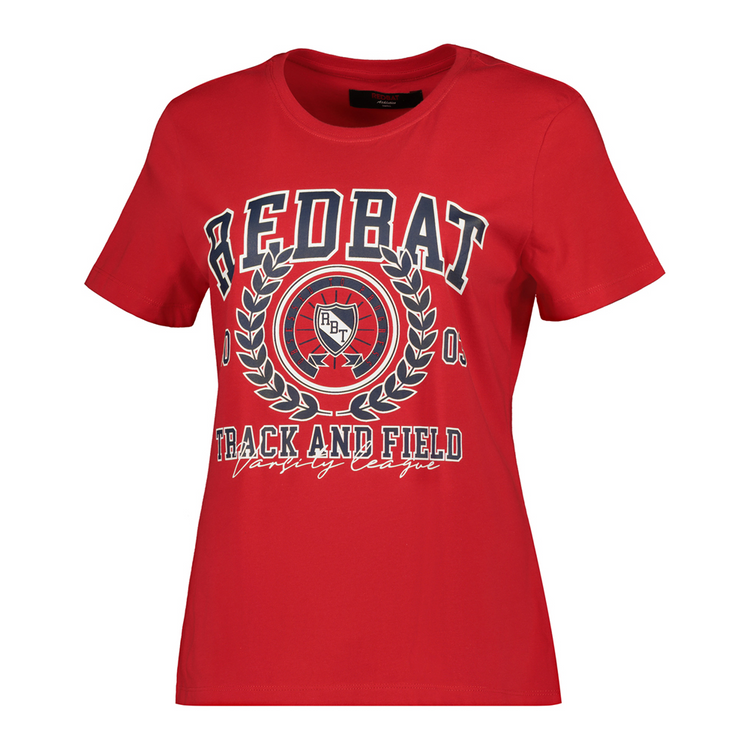Redbat Athletics Women's Graphic Red TShirt