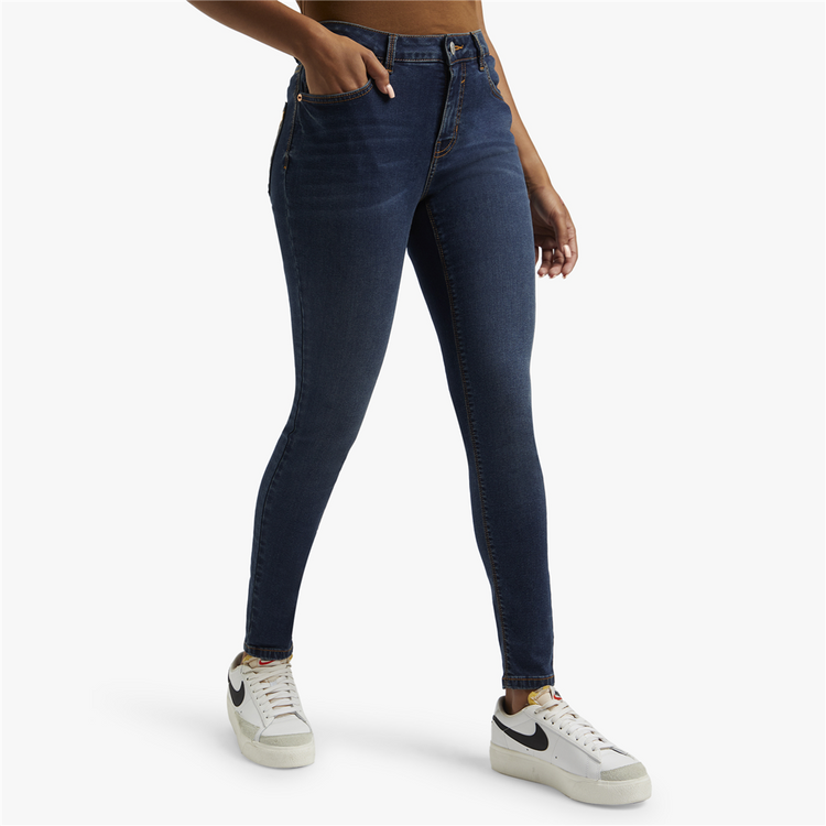 Redbat Women's Dark Wash Regular Rise Skinny Jeans