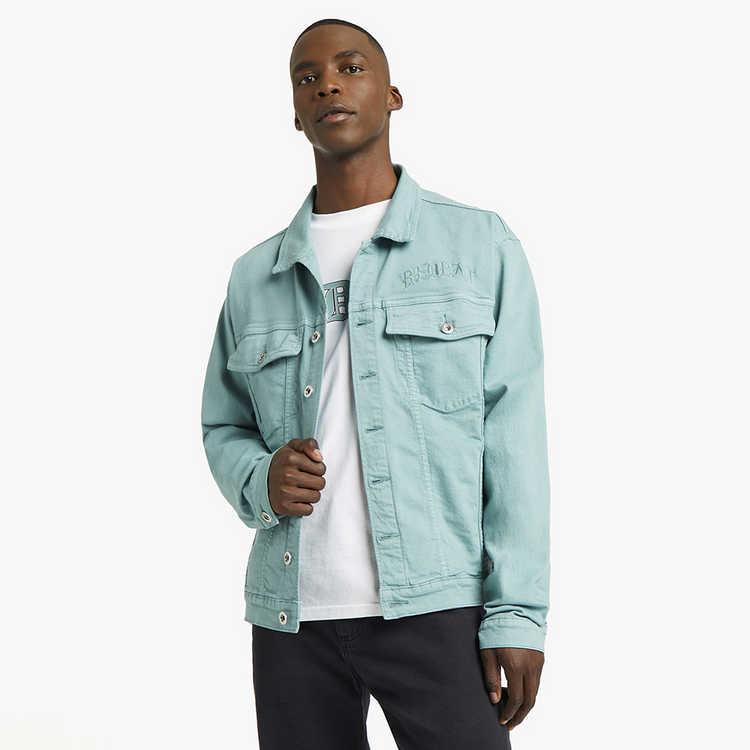 Redbat Men's Green Denim Jacket
