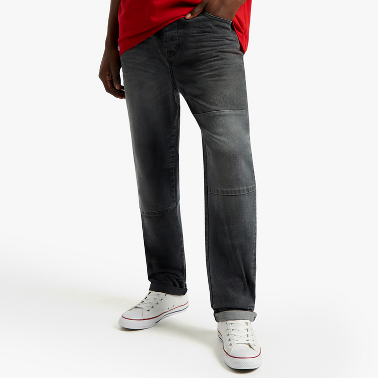 Redbat Men's Charcoal Straight leg Jeans