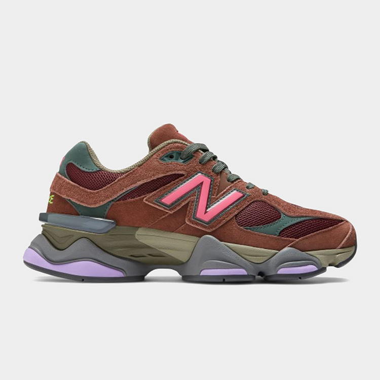 New Balance Men's 9060 Brown/Burgundy Sneaker