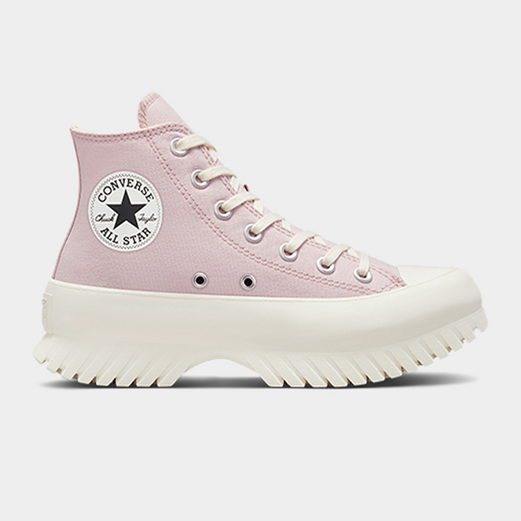 pink leather converse