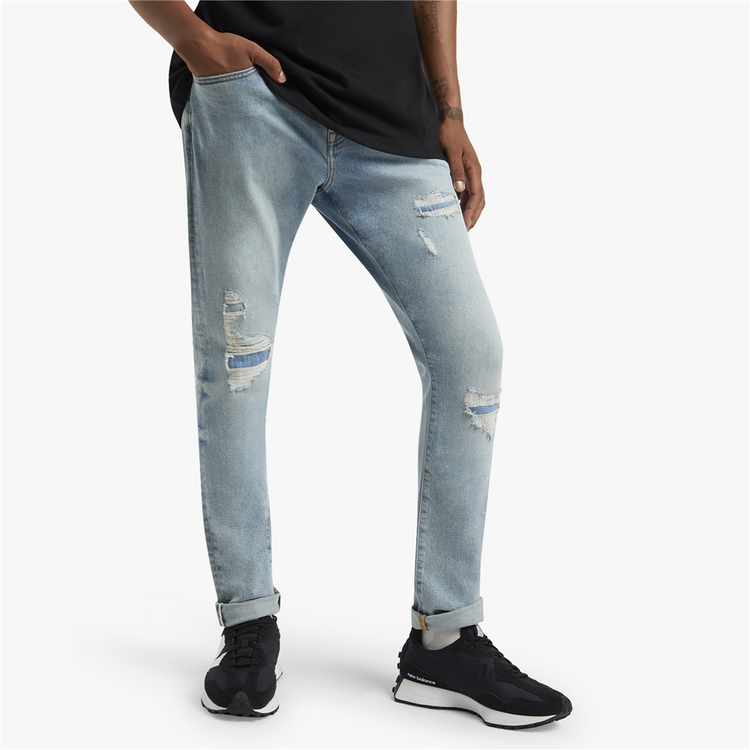 Redbat Men's Light Blue Super Skinny Jeans