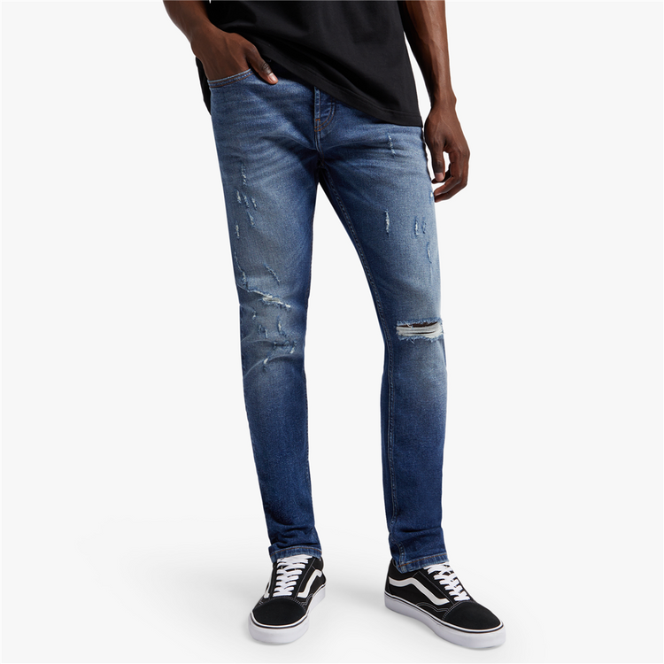 Redbat Men's Light Blue Super Skinny Jeans