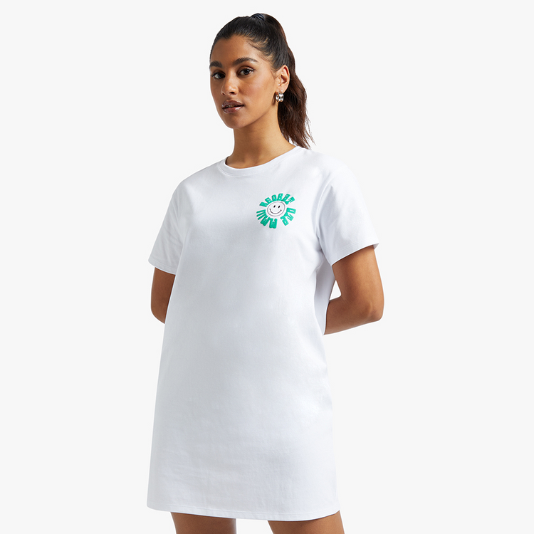 Redbat Women's White TShirt Dress
