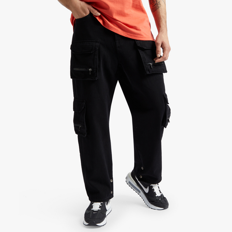 Redbat Men's Black Wash Straight Leg Jeans