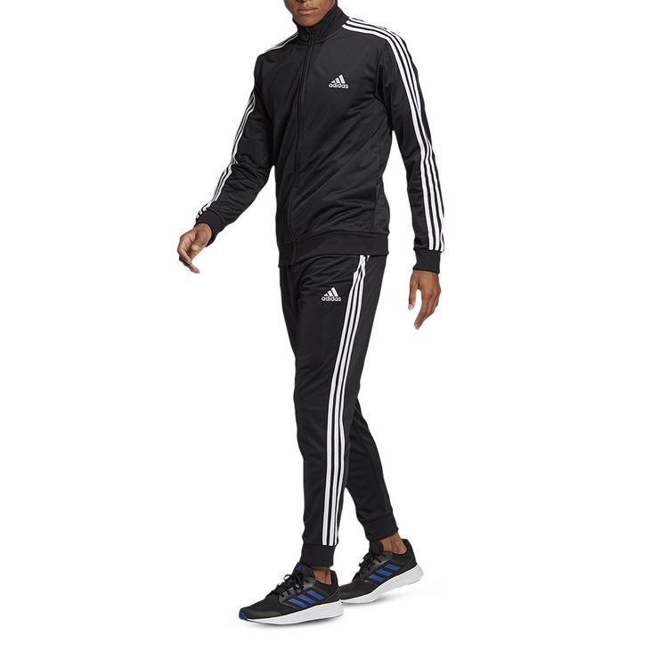 Men's adidas Essentials 3stripes Black Tracksuit