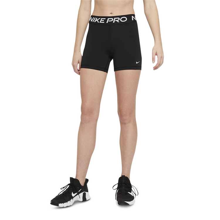 Womens Nike Pro 365 5 inch Black Short Tights Totalsports