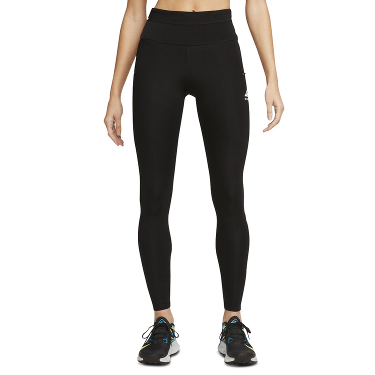 Nike Epic Luxe Womens Black MidRise Trail Running Leggings Totalsports