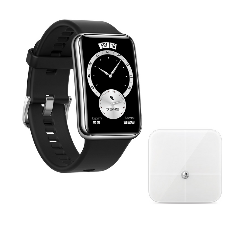 Huawei Fit Elegant Black Watch Scale Bundle