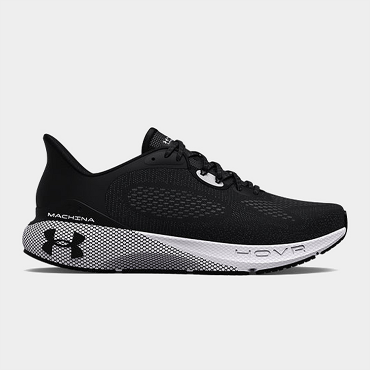 Men's Under Armour Black & White Hovr Machina 3 Shoes