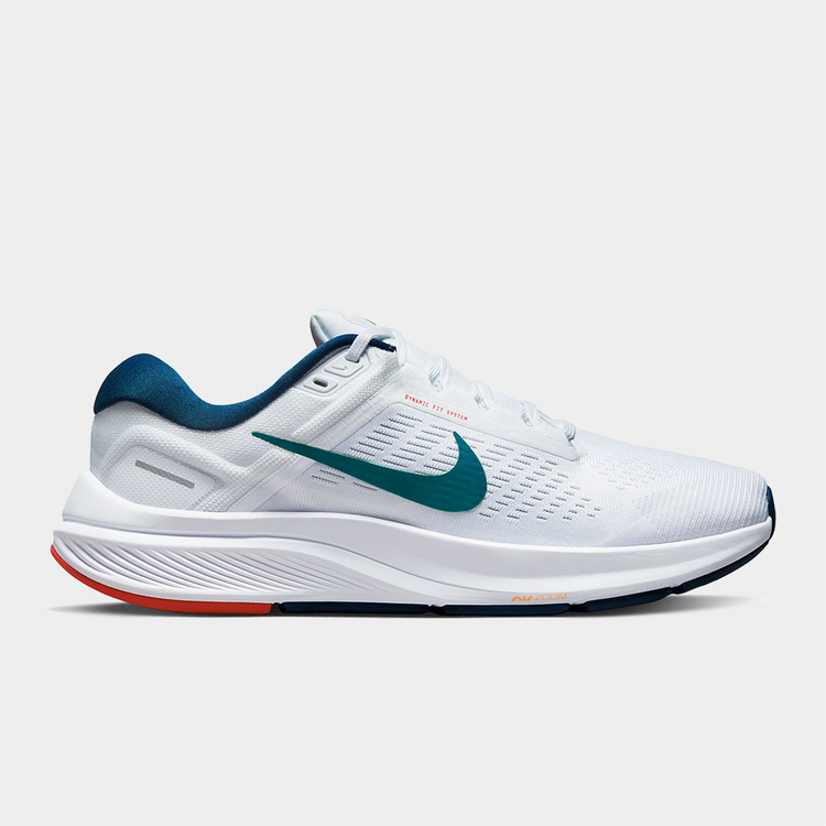 Nike Air Zoom Structure 24 Mens White/Blue Shoes Totalsports