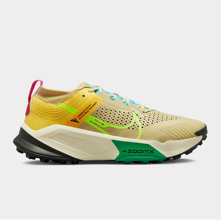 Nike Zegama Men's Beige/Volt Trail Running Shoes