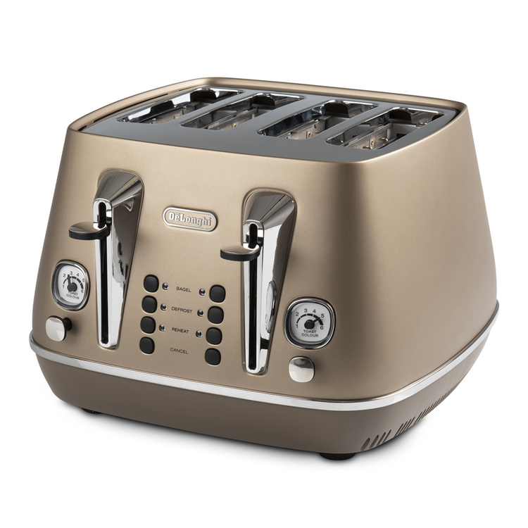 delonghi distinta toaster bronze 4slice