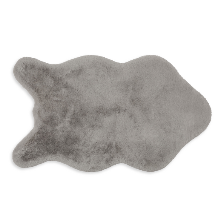 carpet faux fur grey 70x130cm