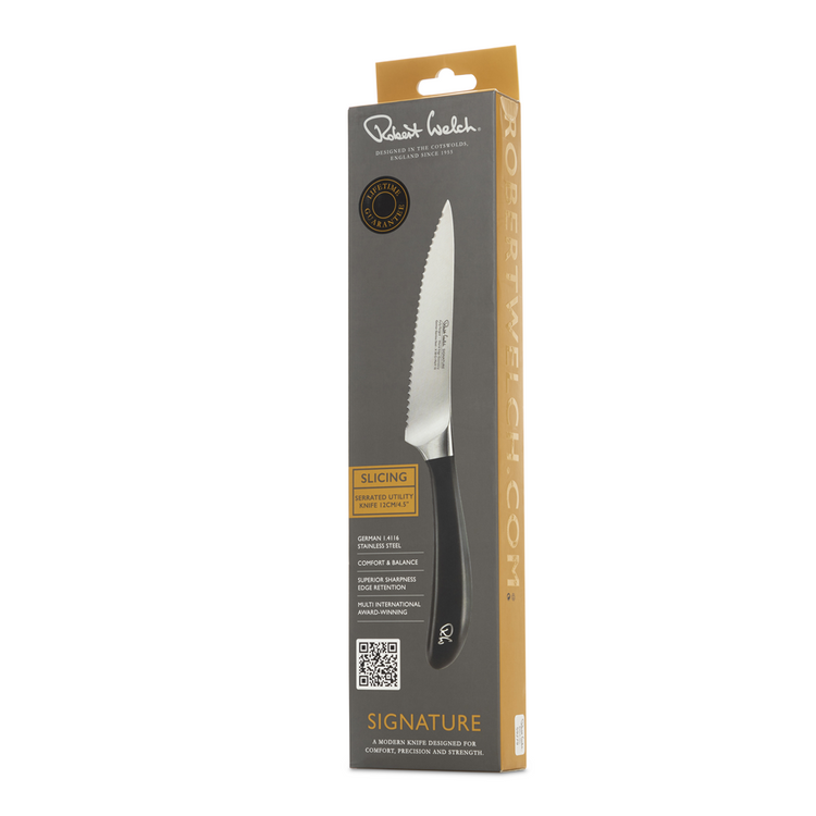 robert welch signature serrated utility knife 12cm