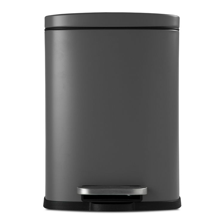 s&p bathroom bin cube charcoal 5lt