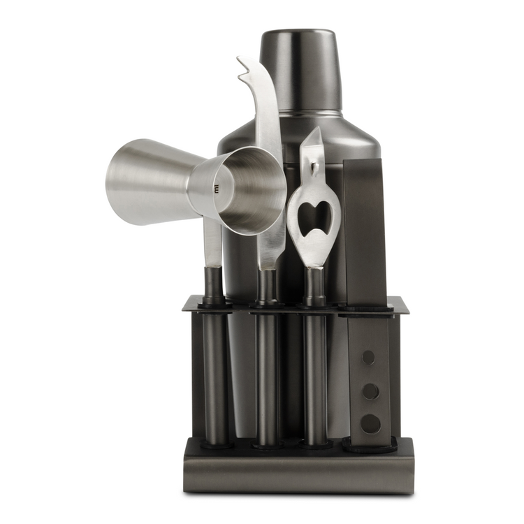 rio cocktail shaker set black