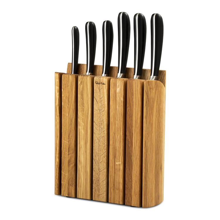 robert welch signature book oak knife block set 7pc
