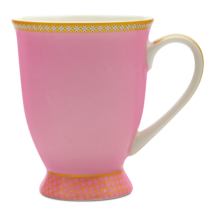 maxwell williams kasbah classic mug footed pink