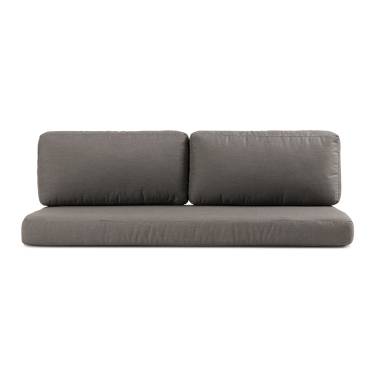 2 seater set of cushions sunbrella charcoal