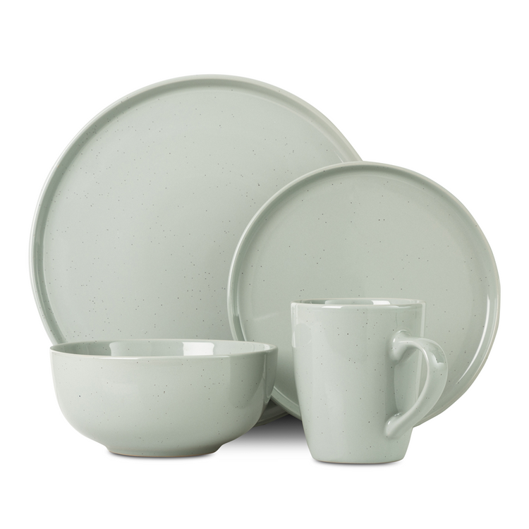 ciroa stoneware dinner set 16pc green