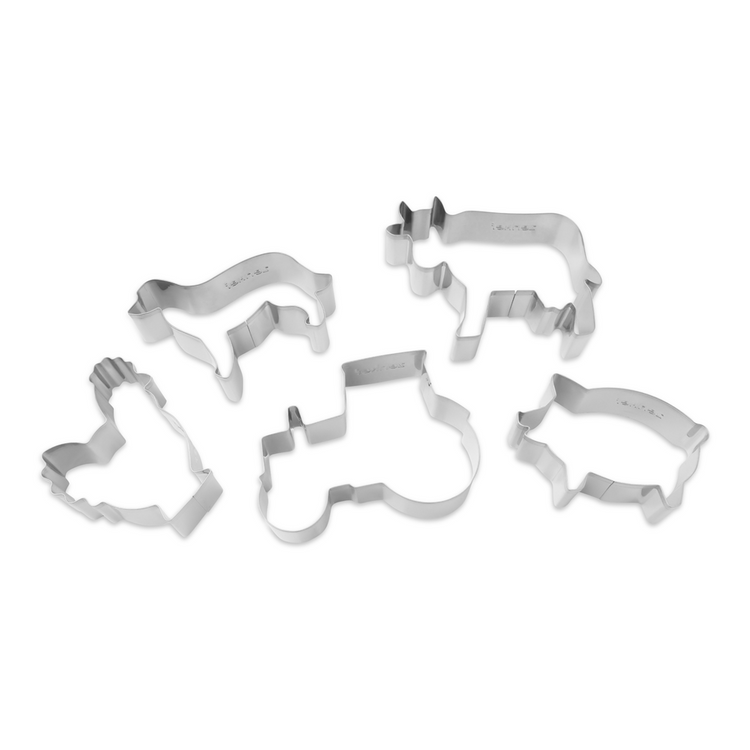 zenker farm animals cookie cutters 5pc