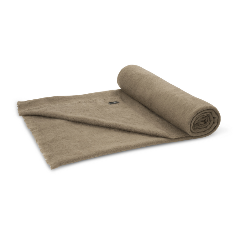 Cape Mohair king blanket putty 220x240cm