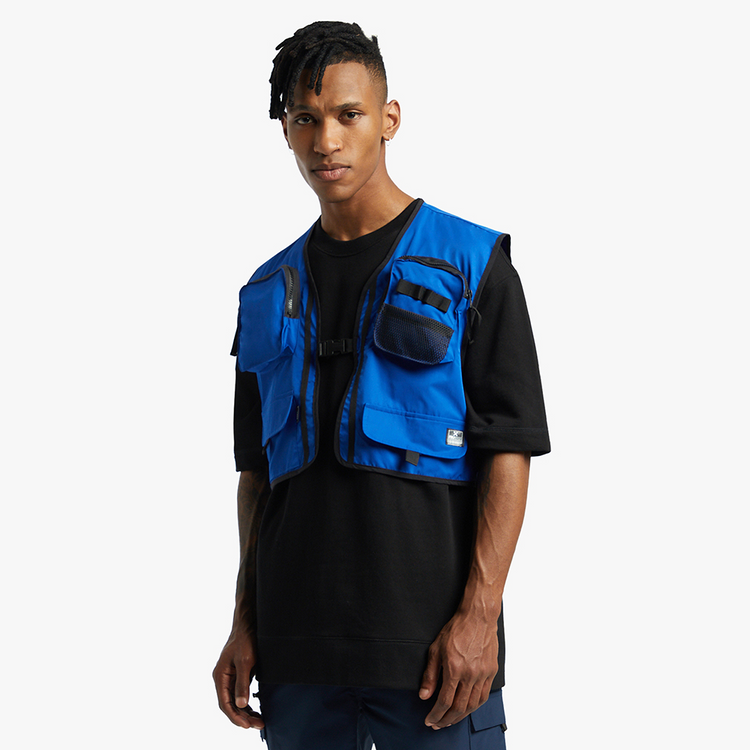 Men's Blue Utility Crop Jacket