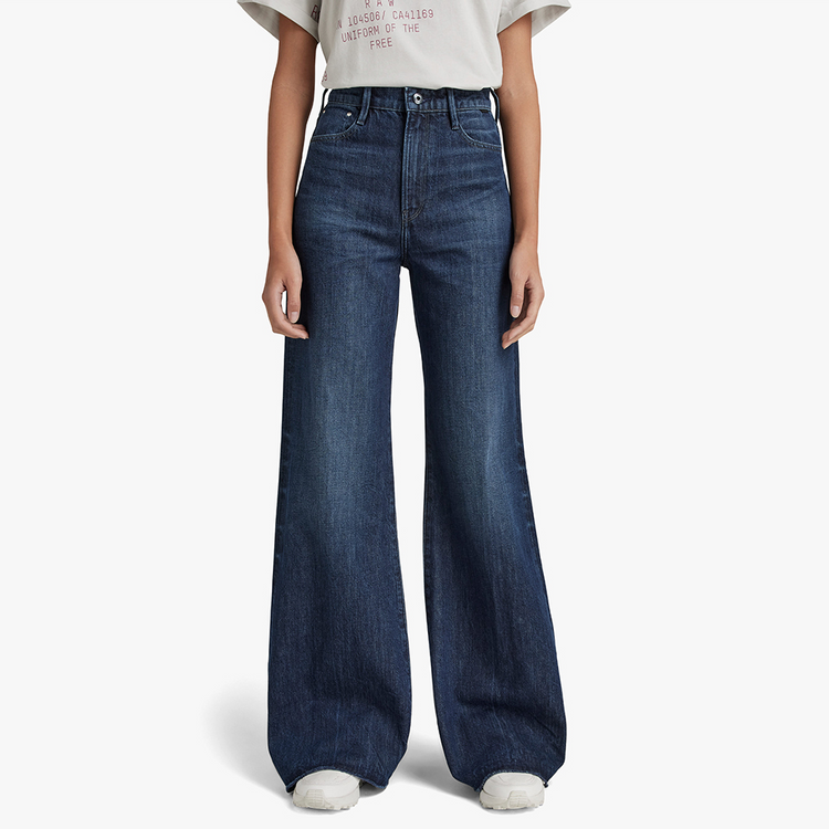 GStar Women's Deck Ultra High Wide Leg Jeans