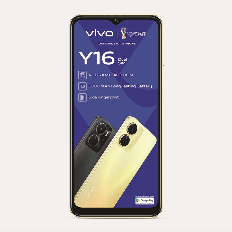 Vivo Y16 Dual Sim with 15GB/50min Telkom Sim
